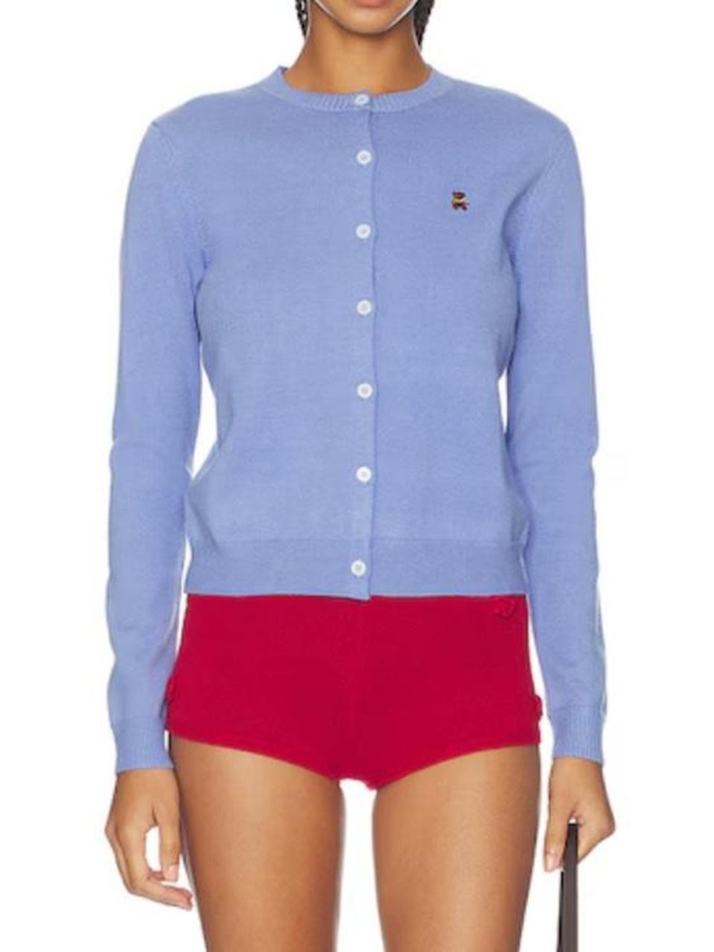 NWOT Guizio X Revolve X Le Sserafim June Periwinkle Cardigan Sweater Relaxed